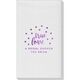 Confetti Dots True Love Linen Like Guest Towels Image 1 of 2